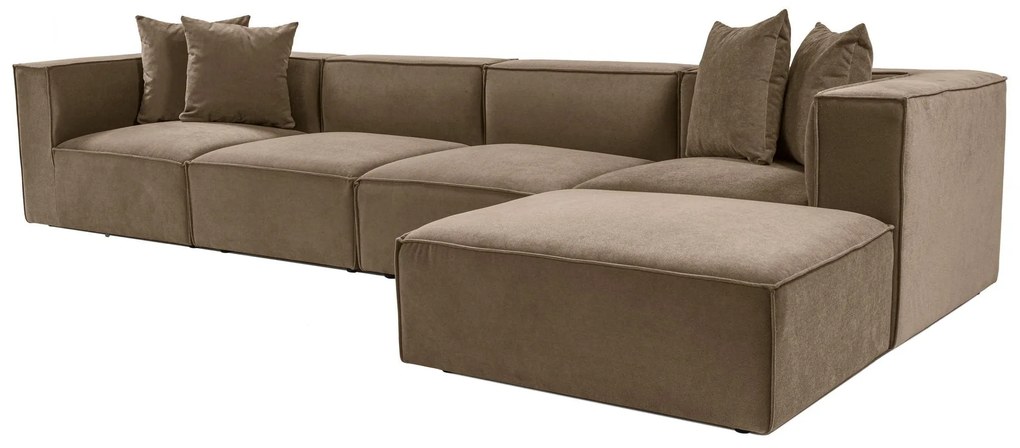 Sarokkanapé Sora (L1-O1-O1-1R-POUFFE ) - Barna