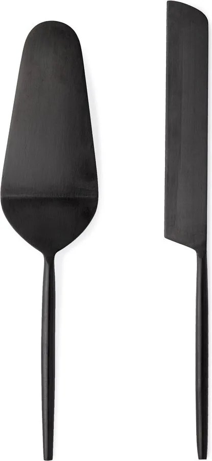 Rozsdamentes acél torta tálaló készlet 2 db-os Bronte – Bizzotto