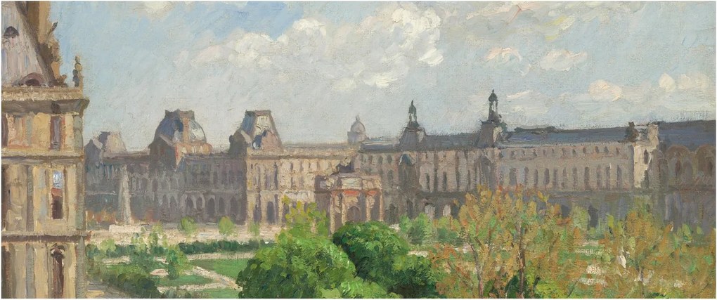 Kép - Camille Pissarro, Place du Carrousel, Paris, reprodukciók (120x50 cm)