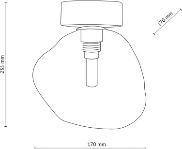Brilagi - VULCANO mennyezeti lámpa 1xG9/8W/230V fekete/füstös fekete