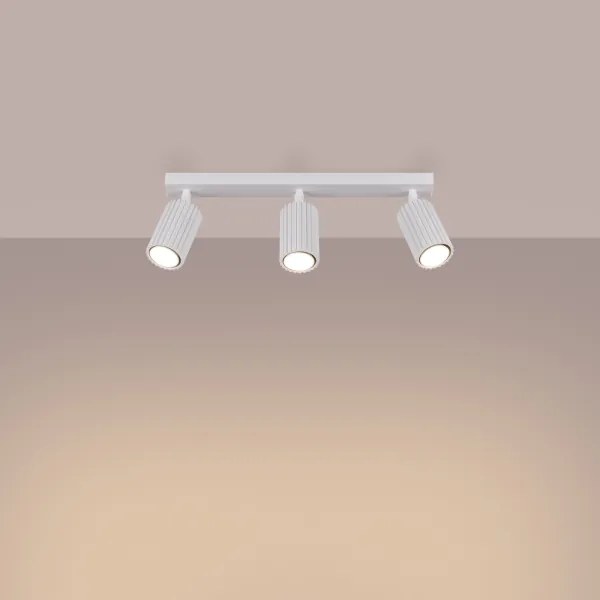 Sollux SL.1543 - Spotlámpa KARBON 3xGU10/10W/230V fehér