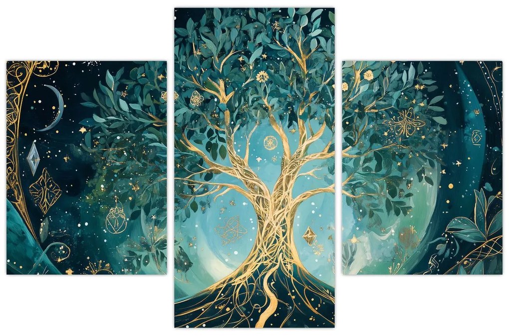 Kép – Életfa az univerzumban (90x60 cm)