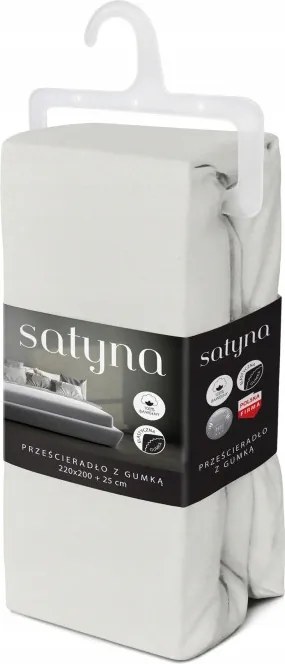 Fashion szatén lepedő fehér 160 x 200 [cm]