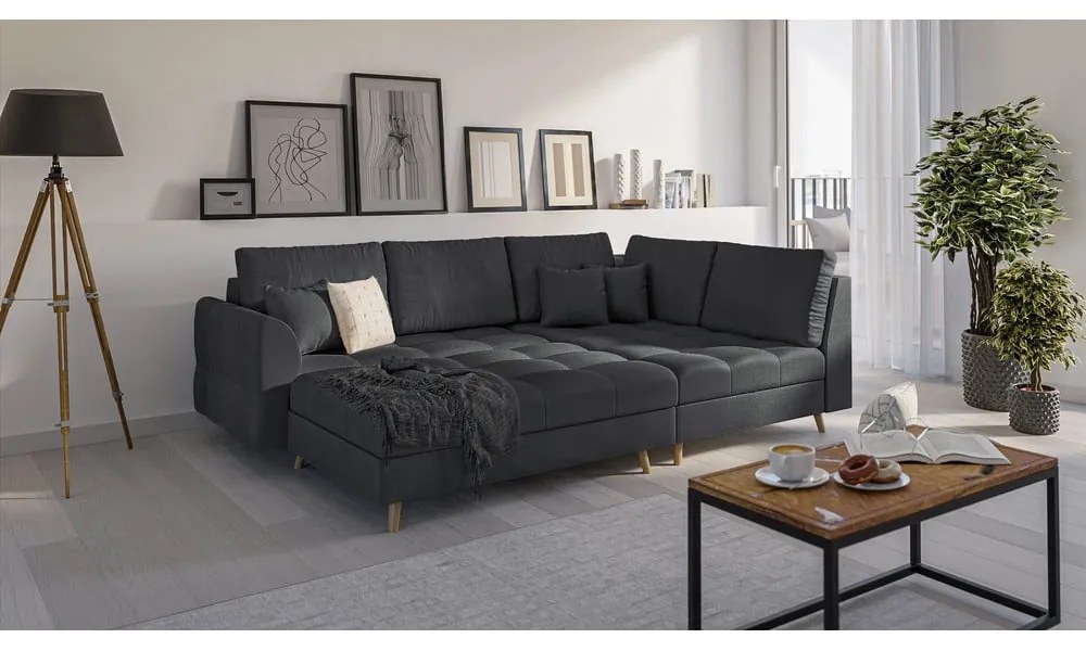 Sötétszürke lábtartó Ariella – Ropez