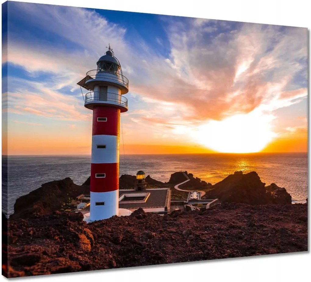 Vászonkép 50x40 Punta Teno világítótorony