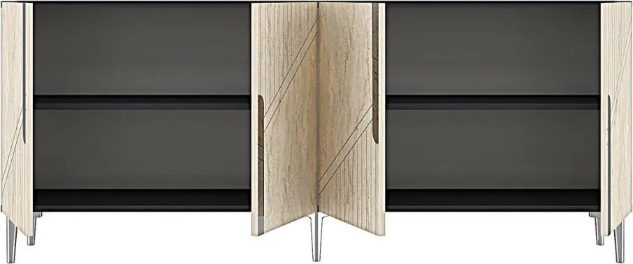 Evva 150 - Anthracite, Silver, Travertine