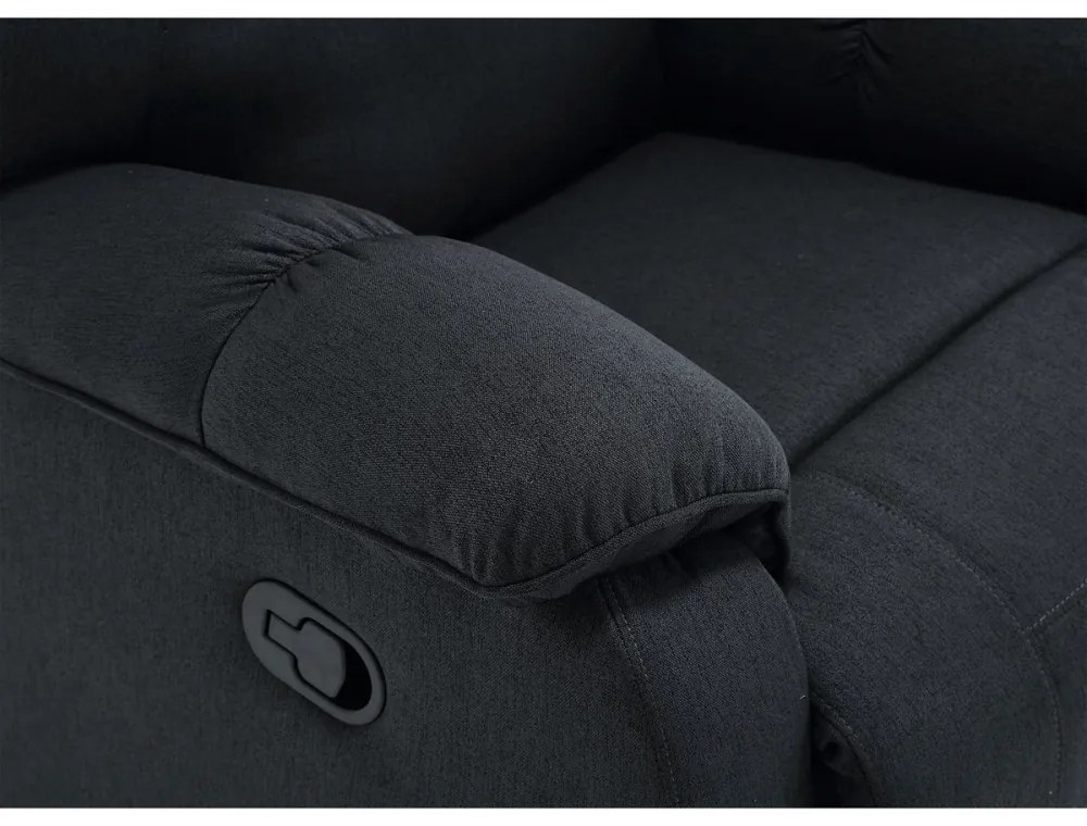 Scaun De Relaxare Reglabil Manual, Culoare Gri, Tapițat Cu Material Textil TV-4088 ,