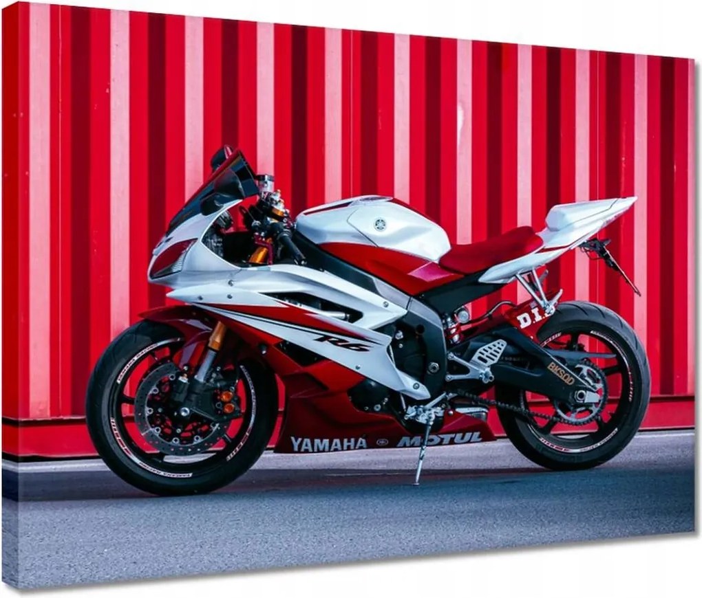 Vászonkép 40x30 Fehér-piros Yamaha