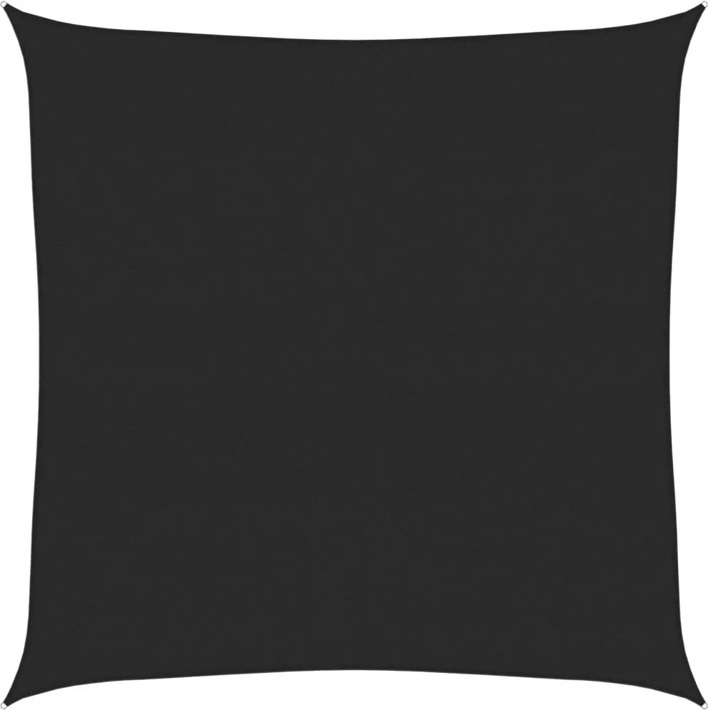 vidaXL fekete HDPE napvitorla 160 g/m² 7 x 7 m