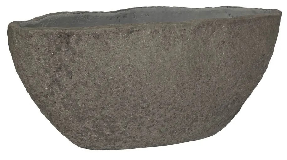 Pottery Pots Virágcserep Mt. Verita, szürke diorit, többféle méretben - Fazekas edények méret: XS - 44,5 x 18,5 x 16,5 cm