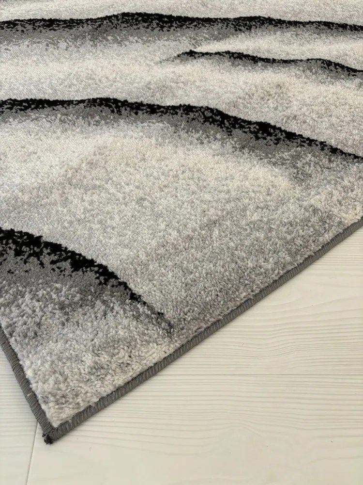 Nora 6033 szürke modern szőnyeg 60x110 cm