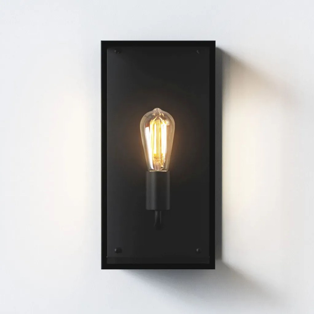 ASTRO LIGHTING 1183028 MESSINA Klasszikus Kültéri Fali Lámpa Fekete E27 IP44