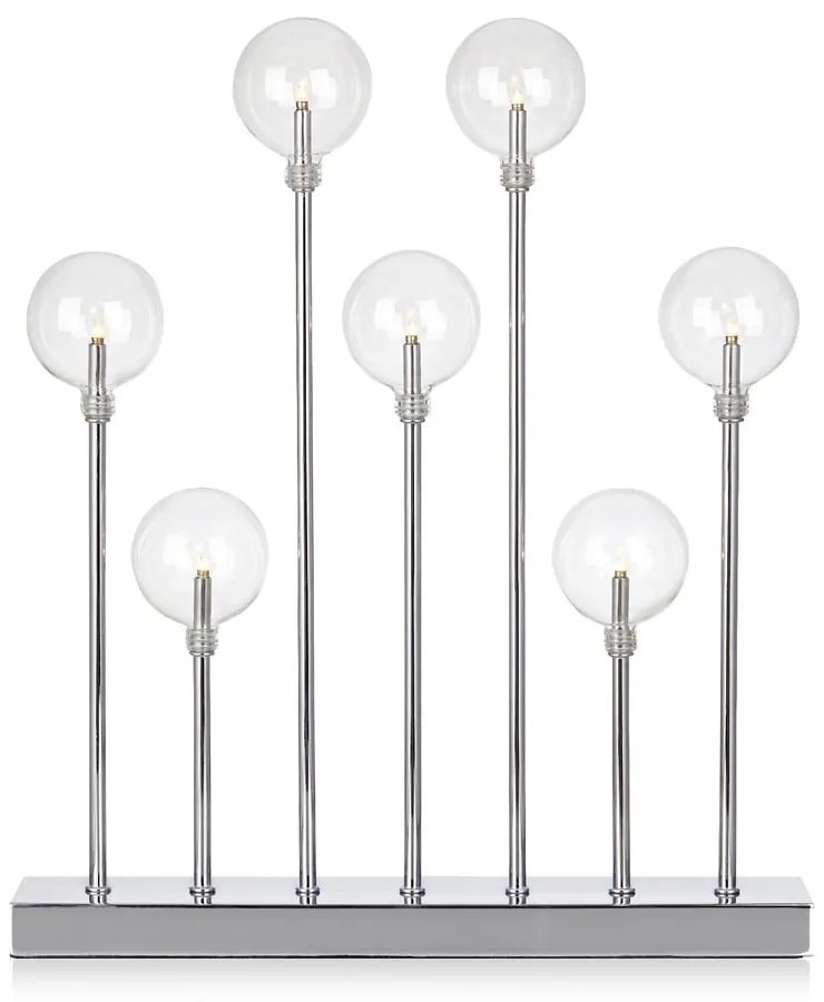 Juniur ezüstszínű világító gyertyatartó, magasság 50 cm - Markslöjd