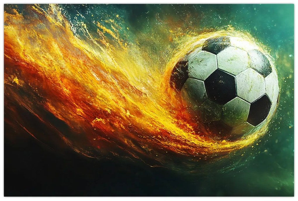 Kép - Focilabda repülés közben (90x60 cm)