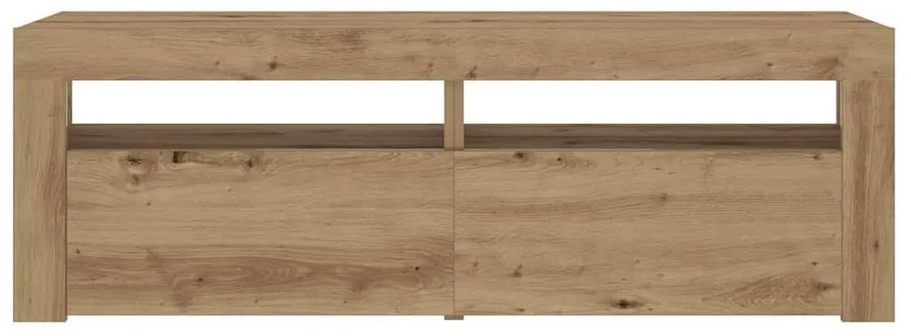 2 db kézműves tölgy színű éjjeliszekrény LED-del 60 x 35 x 40cm