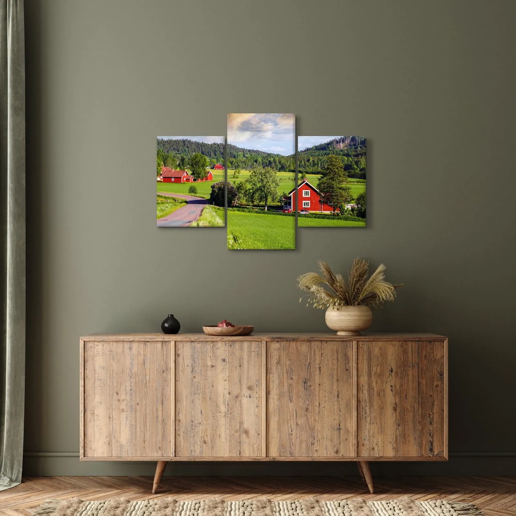 Vidéki kép (90x60 cm)