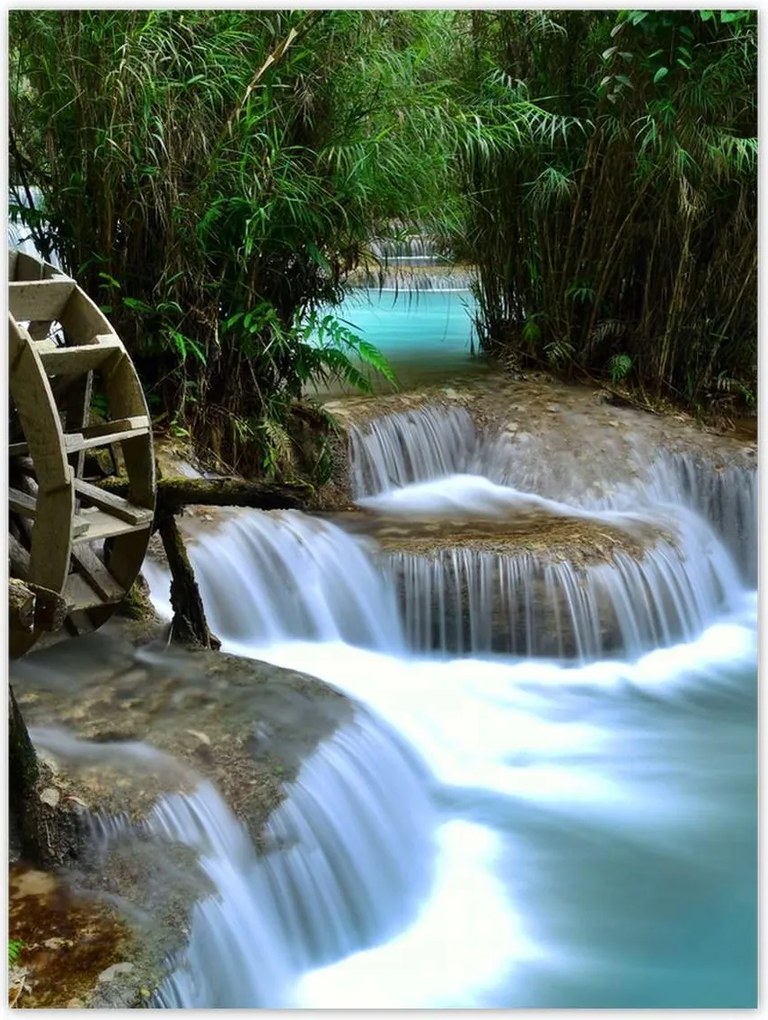 Poszterek 30x40 Fa malom a folyón