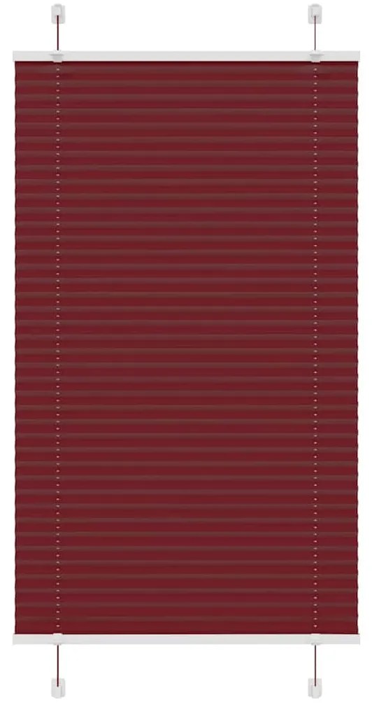 pliszírozott redőny Bordeaux piros 75x150 cm Szövetszélesség