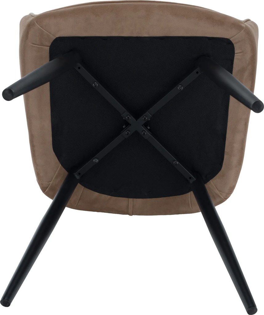 Fotel, világosbarna/fekete, VERIO