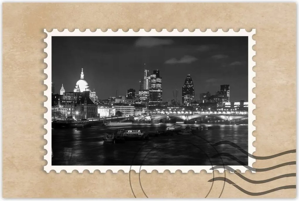 Poszterek 60x40 London éjszakai tájkép