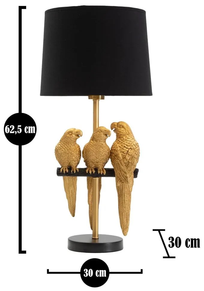 Parrots fekete állólámpa - Mauro Ferretti