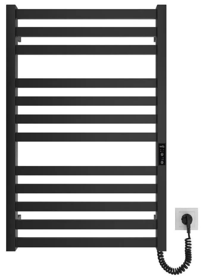Létras fűtött törölközőtartó HF OXFORD 170W/230V 77x53 cm fekete