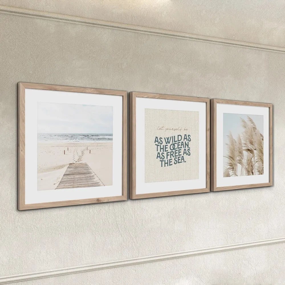 Kép szett 3 db-os 30x40 cm Seaside – Styler