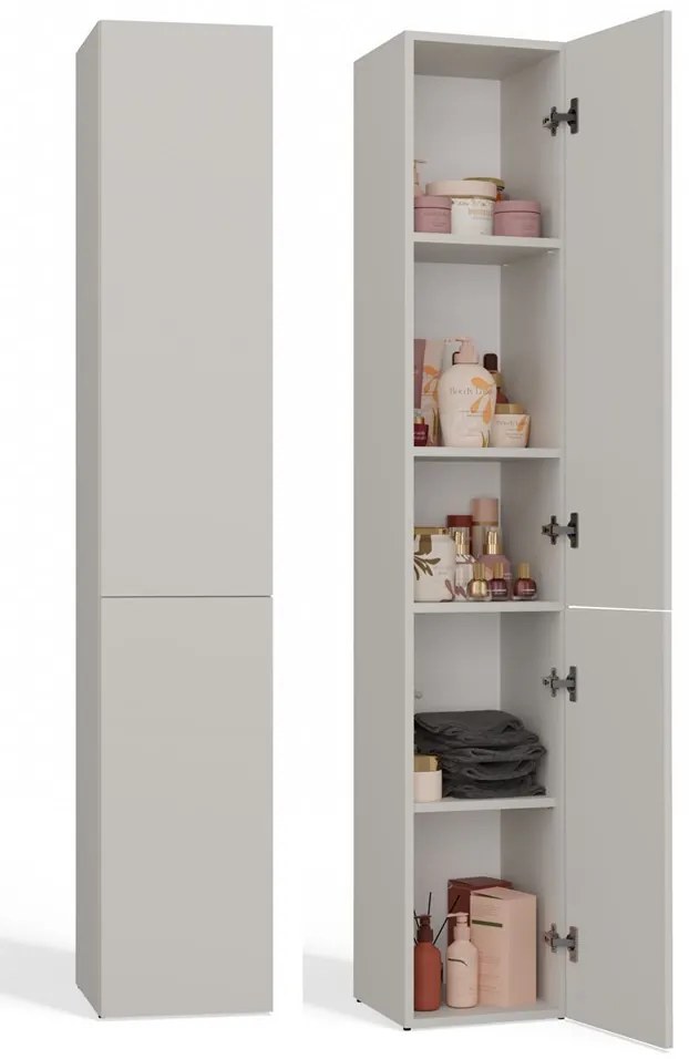 Nel II fürdőszoba szekrény, 31x174x30 cm, kasmír