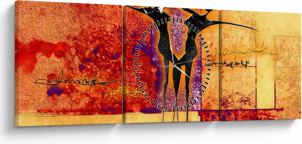 Kép - Afrikai istennő (órával) (90x30 cm)