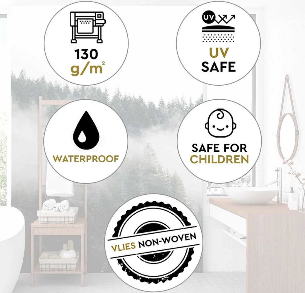 Gario Fotótapéta Erdő és köd a hegyekben Anyag: Vlies, Méret: 150 x 210 cm