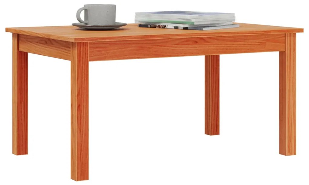 vidaXL viaszbarna tömör fenyőfa dohányzóasztal 80 x 50 x 40 cm