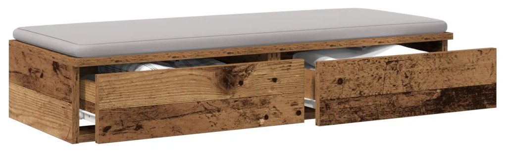 Ágyfiókok fiókkal Régi fa 100 x 36.5 x 16.5 cm Faanyag