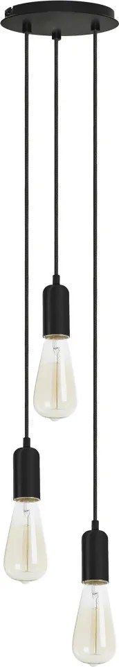 NOVOLUX 717E-G05X1A-02 A TU ESTILO Többágú Függesztett Lámpa Fekete E27 IP20