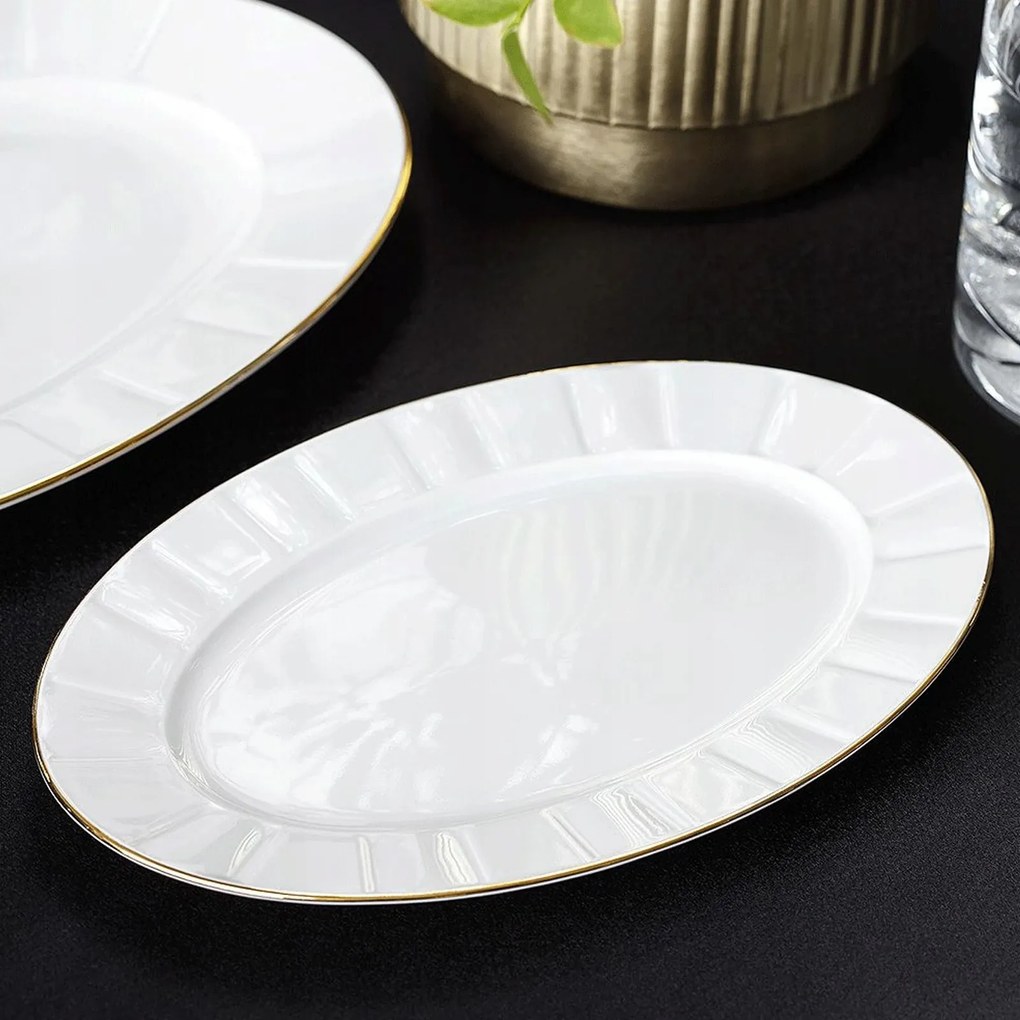 Tálka 24 cm Oktáv Arany Ćmielów