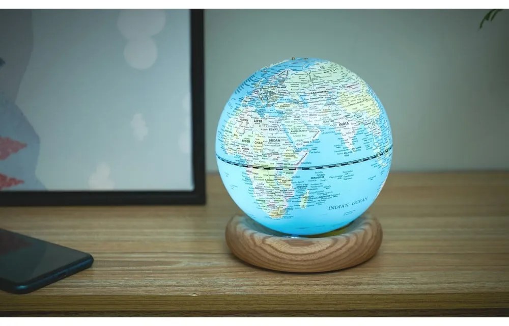 Földgömb ø 13 cm Atlas LED – Gingko