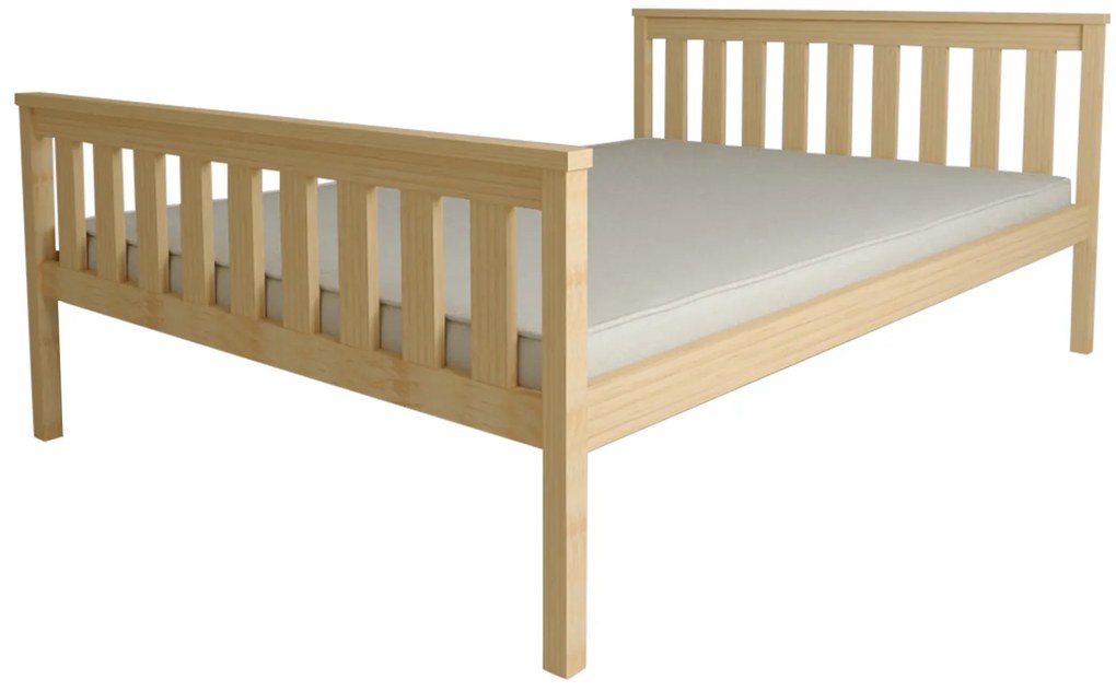 Ágy KALEA 90 x 200 cm, fenyő Matrac: Coco Maxi matrac 20 cm, Ágyrács: Deszkás ágyráccsal