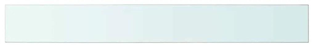 vidaXL 100x12 cm átlátszó panel üvegpolc