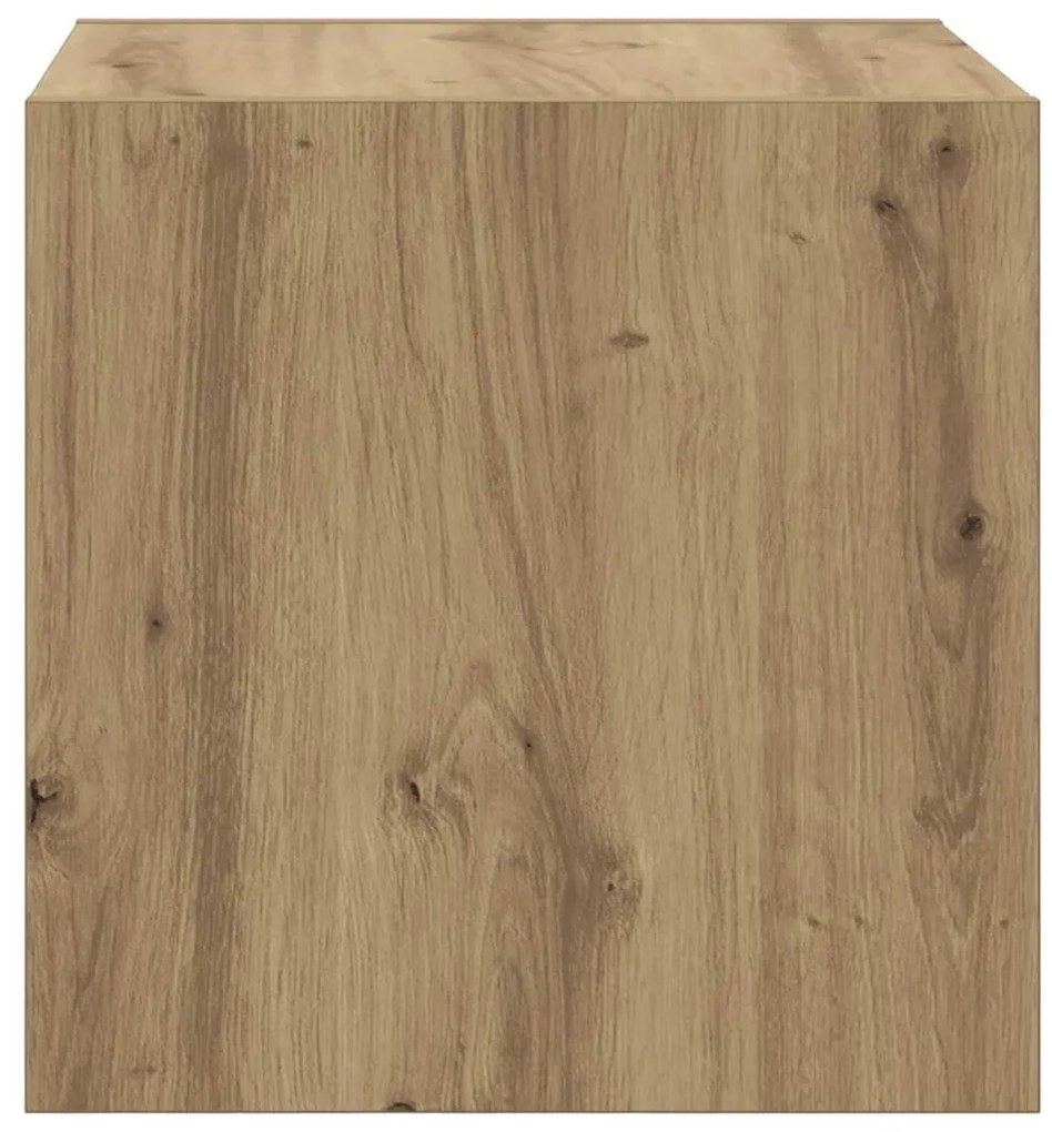 Fali Szekrény 2 pcs kézműves tölgy 37 x 37 x 37 cm Faanyag