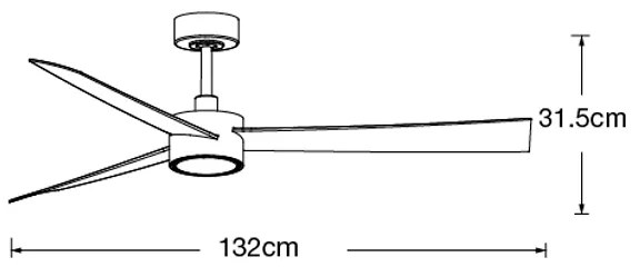 Lucci air 21610349- LED Dimmelhető ventilátor CLIMATE 1xGX53/12W/230V fehér + távirányító