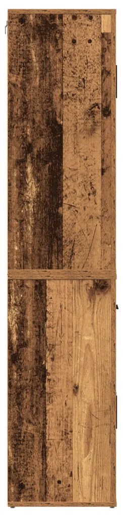 Magas öltözködő szekrény Régi fa 80x33x150 cm Mérnöki Fa