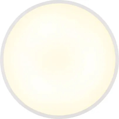 Globo 41566-15W Mennyezeti lámpa, matt fehér műanyag, felfelé is világít "háttérvilágítás", ø: 230mm, M: 35.5mm, tartozék: LED 15W 230V, 1300lm forrás, 650lm kimenet, 4000K