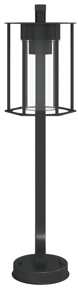 vidaXL fekete rozsdamentes acél kültéri állólámpa 60 cm