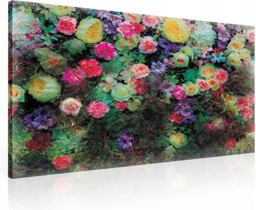 Vászonkép 80x60 Virágos robbanás színek nyári kert csokor virágok