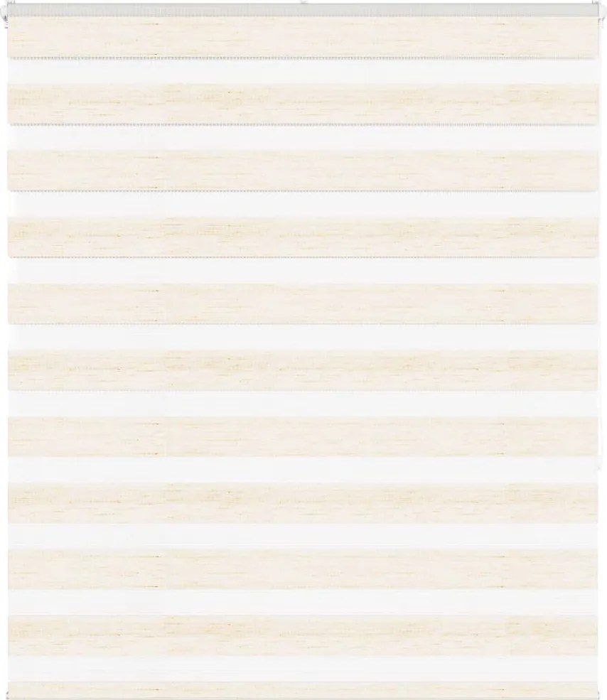 vidaXL zebrafüggönnyel márványbézs szövetszélesség 130,9 cm poliészter