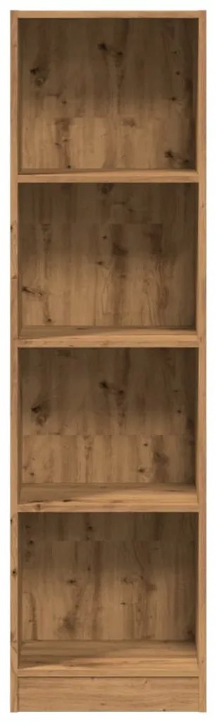 kézműves tölgy szerelt fa könyvespolc 40 x 24 x 143 cm