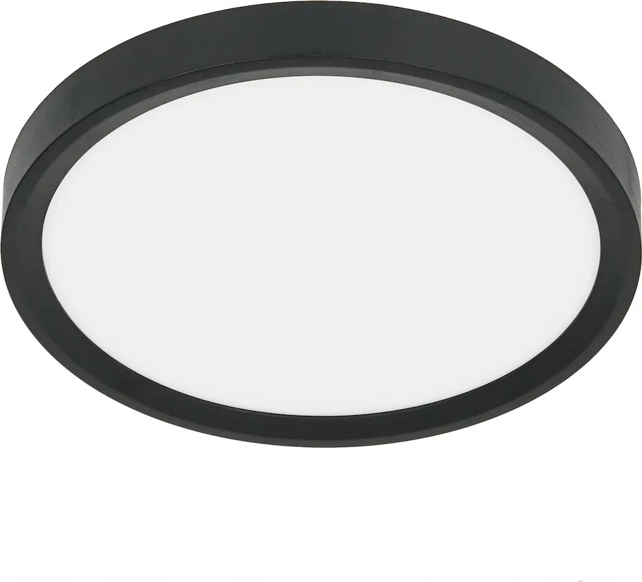 Kerek kis plafon Maq 18W 23 cm kerek folyosóra fekete