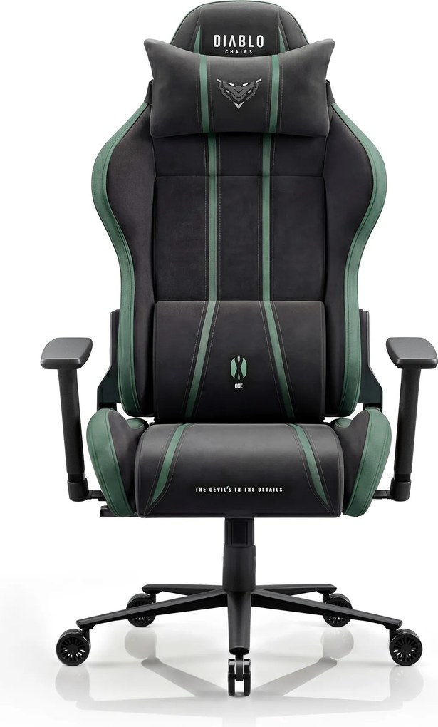 Gamer szék szövet Normal Size, fekete-zöld: Diablo X-One 2.0 Forest Green