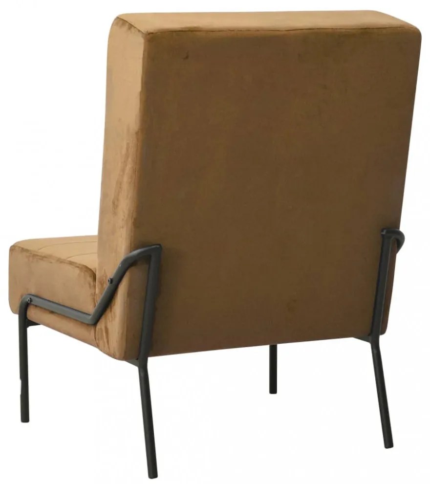 barna bársony pihenőszék 65 x 79 x 87 cm