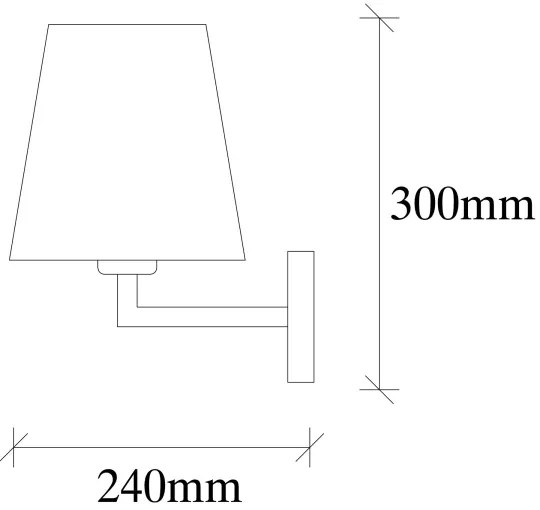Fali lámpa PROFIL 1xE27/60W/230V