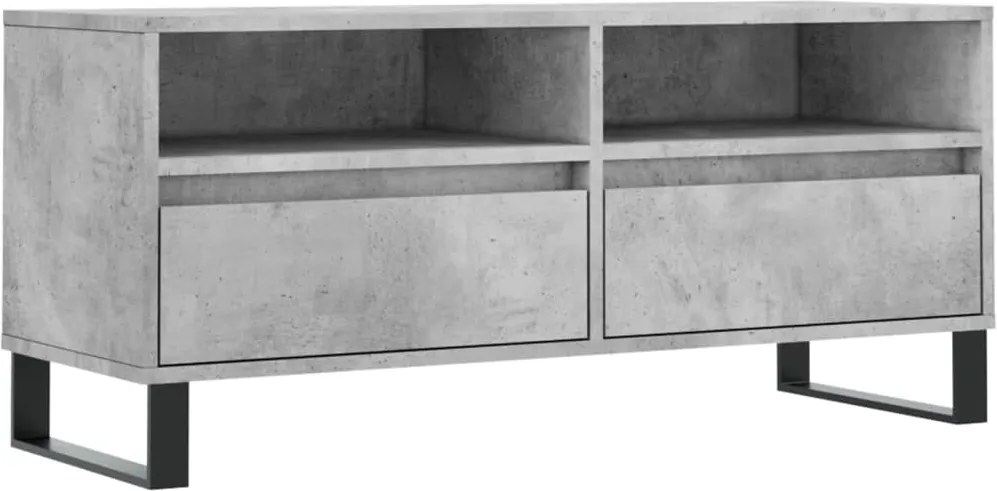 vidaXL betonszürke szerelt fa TV-szekrény 100x34,5x44,5 cm